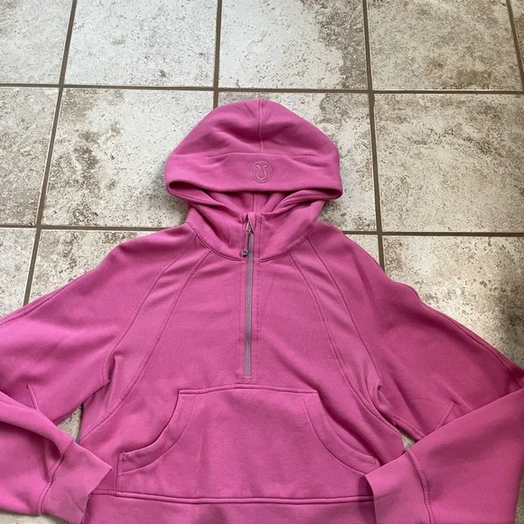 Lululemon Scuba Oversized Half-Zip Hoodie Pink Blossom XS/Small